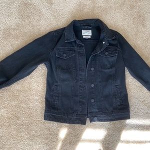 Oversized Black Denim Jacket